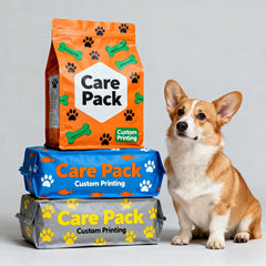 Custom Flat Bottom Pouch Side Sealing Cat Feed Treat 1.5kg 7kg 9kg Plastic Durable Seal Zip Bag