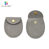 Custom Microfiber Velvet Jewelry Pouches Flannel Jewellery Envelope Bag Packaging With Logo for Coins Necklace Bracelet Earrings