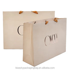 Eco-Friendly Art Paper Handheld Bags with Handles - Custom Logo Printing Paper Bag for Gifts, Shopping, Retail Stores,Jewelry