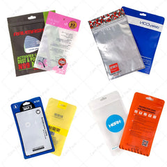 Clear Windows Plastic Phone Case Zip Lock Bags Custom Printed Accessories Packaging Bags