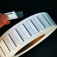 FSC Certification Factory Wholesale Suppliers Custom Piggy Back Sticker, Blue / Black / Red Line Piggyback Sticker Label for Tag