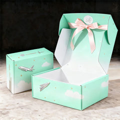 Shipping Mailing Packaging Postal Airplane Folding Corrugated Durable Cartons Rigid Hard Gift Clothing Paper Mailer Boxes