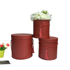 Wholesale Tube Gift Box Luxury Custom Logo Round Flower Box for Rose Cylinder Box Packaging