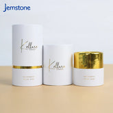 Custom Logo Paper Tube Cylinder Perfume Cosmetic Jar Gift Box Paper Tube Packaging Boxes for Essential Oil