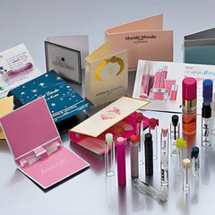 Custom Business Logo Printed Perfume Sample Packaging Card Perfume Tester Cards Spray 1ml 2ml Bottles and Cards for Perfume