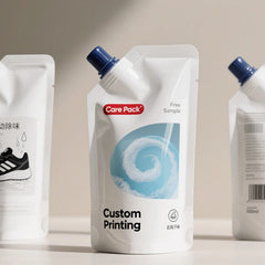 Wholesale Hand Sanitizer Washing Powder Plastic Bottom Doypack Shampoo Liquid Dishwashing Spout Packaging Bags