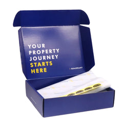 Factory Wholesale Customized Product Deep Blue Packing Shipping Box for Packiging Custom Boxes with logo Packaging