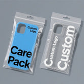 Custom Logo Phone Case Clear Plastic Bag With Hang Hole 3 Sided Seal Zipper Transparency Cell Plastic Pe Bag for Iphone 17