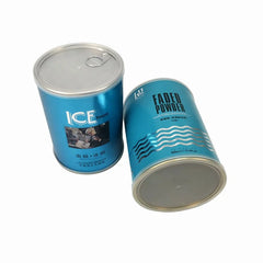 Tighter Seal Metal Lid Cylinder Square Aluminum Lid Easy Pull Tube Paper Cans for Power