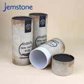 Custom Eco Printed Food Container Box Packaging Round Kraft Cardboard Tube Luxury Push up Cylinder Paper Tube