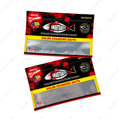 Durable Fishing Lure Hooks OPP Plastic Portable Self Seal Fish Bait Clear Zipper Packaging Mylar Bag