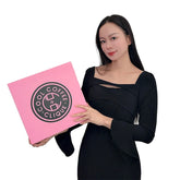 Custom Logo Corrugated Pink Colorful Shipping Carton Box for Cosmetic Packing Delivery Cardboard Shipping White Box Packaging