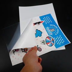 Printable Vinyl Sticker Paper With Clear Backing 8.5x11 Inch A4 Glossy Sticker Paper Matte Sticker Package for Small Business