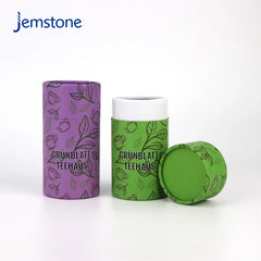 Printed Food Coffee Bean Tea Leaf Tea Bag Paper Tube Seasoning Spices Snack Cake Nut Kraft Cardboard Cylinder Packaging