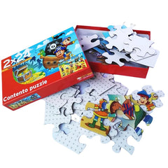 Custom Cartoon Educational Brain 2*24 Piece Exercise ECO-friendly Cardboard Children Paper Jigsaw Puzzle Manufacturers for Kids