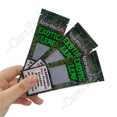 Empty High Quality Smell Proof Transparent Windows Cigar Tobacco Storage Resealable Packaging Bag With Ziplock