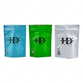 Smell Proof Mylar Pouch Heat Seal Foil Ziplock Edible Laminated Resealable Bags With Zipper Top