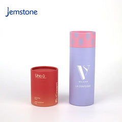 Eco-Friendly Custom Printed Luxury Round Kraft Cardboard Box Cosmetic Toy Paper Tube Skincare Box Cylinder Tube Packaging