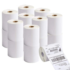 Wholesale Waterproof Oilproof Roll A6 Waybill Adhesive Paper 100x150 White Direct Thermal Shipping Label 4x6 Thermal Sticker