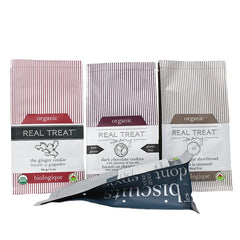 Manufacturer Printed Custom Plastic Coffee Packaging Aluminum Foil Food Cookies Coffee Bag Flat Bottom Pouch