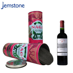 Factory OEM Box Custom Shipping Cosmetic Packing Cocoa Bean Paper Tube for Wine Packaging