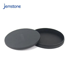 Luxury Eco-Friendly Black Handmade Paper Tube for Perfume Makeup Powder and Cosmetic Cardboard Cylinder Box Packaging