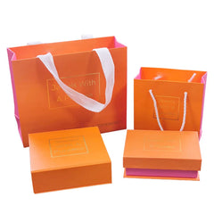 Customized Women Fashion Jewelleries Magnetic Paper Crafts Package Boxes Ring Jewelry Gift Box Packaging Sets With Paper Bag
