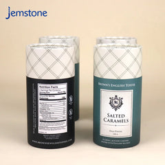 Eco Friendly Custom Print Logo Food Grade Tea Coffee Tube Spice Packaging Powder Cylinder Paper Tube Packaging