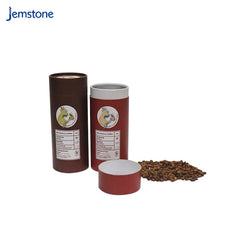 Food Grade Biodegradable 100% Airtight Food Powder Paper Tube Packaging for Tea Coffee Packaging Paper Tubes