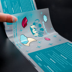 Custom Roll Waterproof Adhesive Transparent Printing Clear Gold Foil Logo Packaging Sticker Label for Pets Product Shampoo