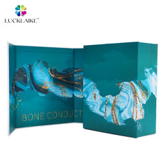 Custom Designed Cardboard Foldable Headphones Box Sponge Magnetic Lid Matt Lamination for Headset Electronics Earphone Packaging