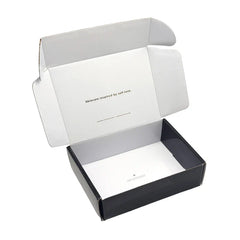 Customized Gold Foil logo Glossy Black Makeup Skin Care Gift Sets Packing Storage Private Label Paper Shipping Box for Packiging