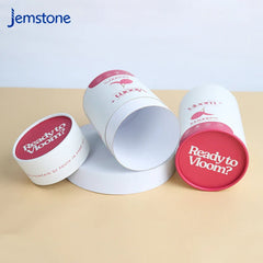 Eco Friendly Essential Oils Skincare Eyeliner Round Tube Paper Flower Box Gift Packaging Luxury Paper Tube Box for Loose Tea