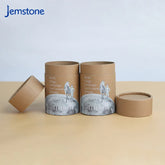 Custom Printed Creative Round Kraft Packaging Can Food Boxes 4 oz Cardboard Paper Tube Packaging for Tea Coffee