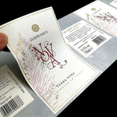 Custom Printing Luxury Adhesive Texture Private Packaging Wine Labels Sticker Gold Foil Embossed Red Wine Labels for Bottles