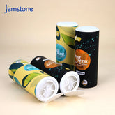 Custom Eco Friendly Printed Food Kraft Cardboard Tube Packaging Essential Oil Cylinder Tissue Paper Tube Cylinder Tissue Box