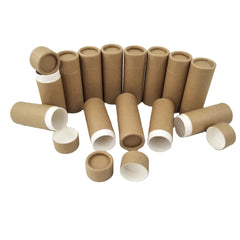 Custom Printed Bio-Degradable Kraft Cardboard Packaging for Cosmetic Lipstick and Lip Balm Push-up Paper Tube