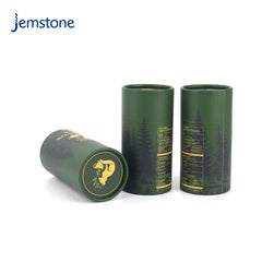 Custom 100% Recycled Luxury Food Round Kraft Cardboard Tube Box Coffee Cylinder Packaging Container Tea Leaf Paper Tube