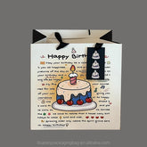 Cute Small Paper Tote Bag for Kids Colorful Printed Shopping Paper Bag with Ribbon Handle and Own Logo for Birthday Paper Bags