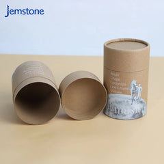 Custom Printed Creative Round Kraft Packaging Can Food Boxes 4 oz Cardboard Paper Tube Packaging for Tea Coffee