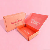 Custom Logo Recyclable Matt Lamination Pink Small Batch Colored Airplane Boxes for Clothing and Gift Packaging