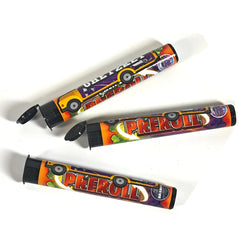 Customized 1 Gram King Size 120mm 125mm Child Proof Squeeze Pop Top Pre Packaging Tubes Packing Container Flower Plastic Tube