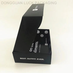 Customized Recycled Corrugated Subscription Sealing Foldable Black Kraft Airplane Flat Mailer Boxes with Custom logo for Cloth