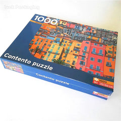 Dongguan Supplier Customized 1000 Pieces Jigsaw Puzzles Scenery City Picture Printing Cardboard Die Cutting Game for Paper