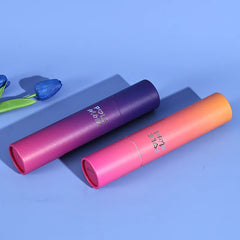 Custom Product Black Round Silver Foil Kraft Push up Cardboard Tube Luxury Twist up Perfume Paper Tube Packaging