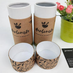 Cosmetic Package Printing Logo Black Paperboard Cylinder Round Perfume Custom Cardboard Paper Tube Packaging