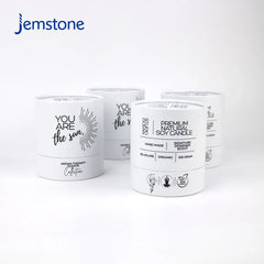 Bio-degradable Food Premium Natural Soya Tea Coffee Candle Paper Tube Kraft Cardboard Packaging