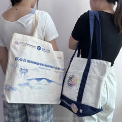 Professional Canvas Tote Bag for Work - Laptop Sleeve, Business Documents, Office Essentials