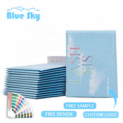 OEM/ODM Customized Print Blue Bubble Mailer Bags with Logo Eco-Friendly Bubble Wrapping Bags Pouches for Brand Packaging Mailers