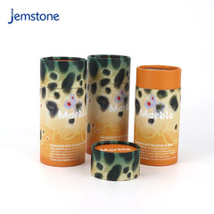 Eco-Friendly Custom Recyclable Perfume Bottle Cylinder Packaging Box Food Round Kraft Cardboard Tube Tea Coffee Paper Tube